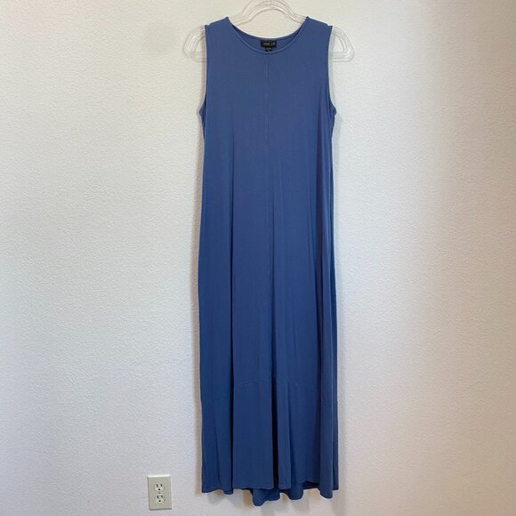J. Jill Wearever Collection Blue Maxi Length Dress Small Tall - Picture 1 of 7